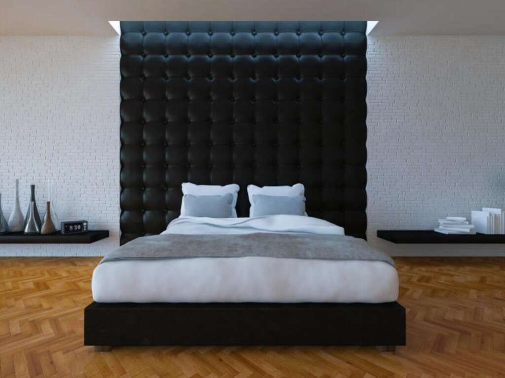 leather bed headboard