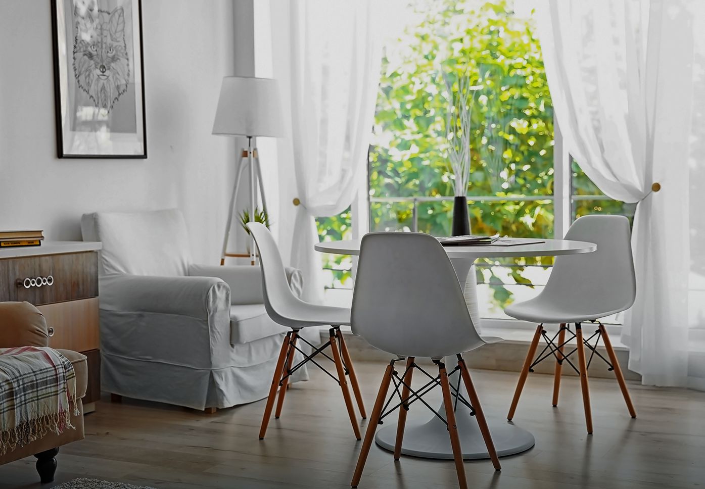 White Sheer Curtains